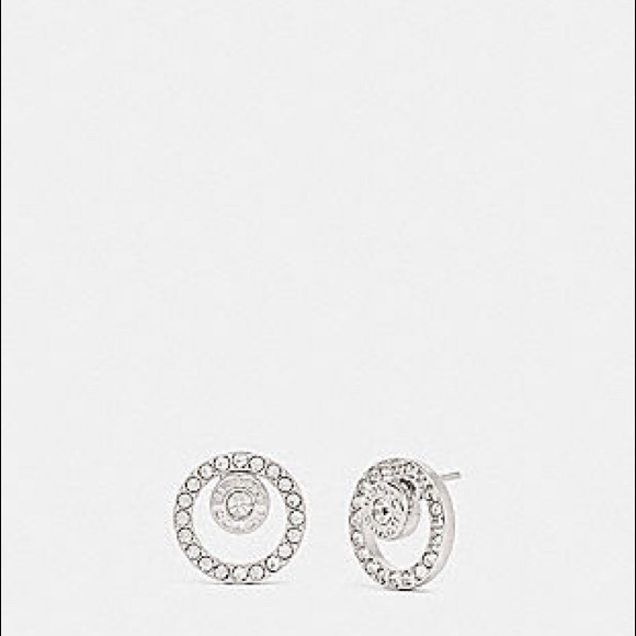 Coach Open Circle Pave Halo Set - Picture 1 of 7
